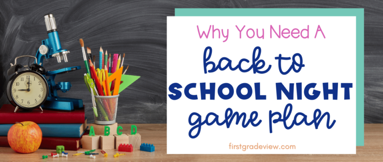 blog post on agenda for back to school night