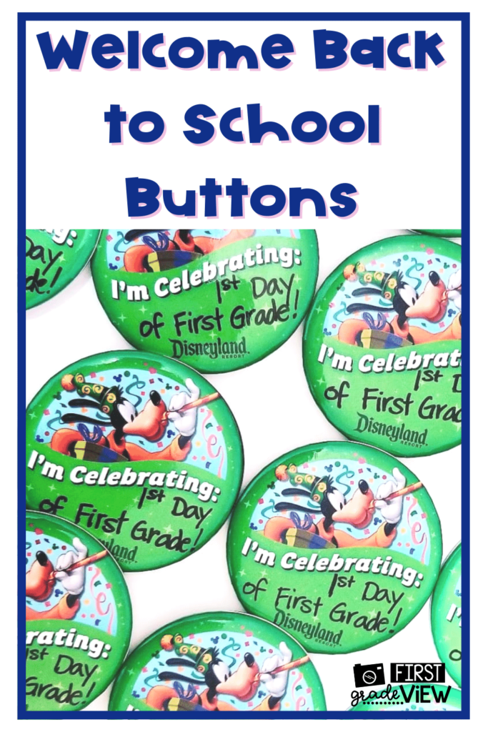 Buttons are a fun gift to welcome students back to school
