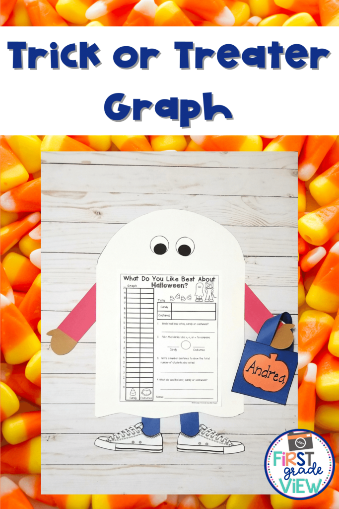 Image of trick or treater graph for first grade
