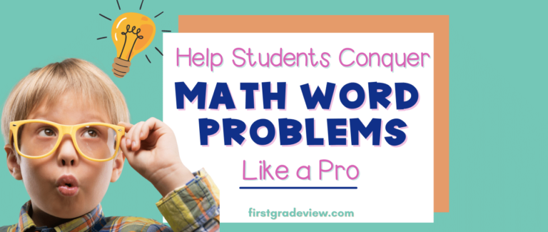 Image of blog title: Help Students Conquer Math Word Problems Like a Pro