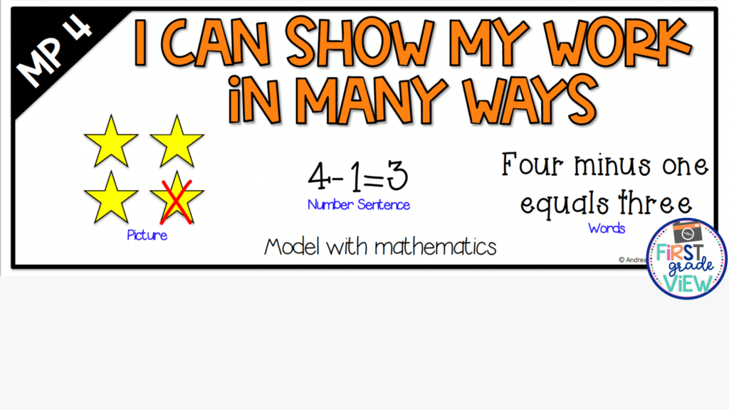 Image of mathematical practice standards  poster using kid friendly language