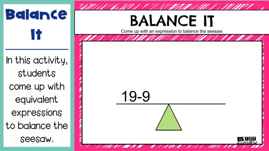 Image of Balance It Activity