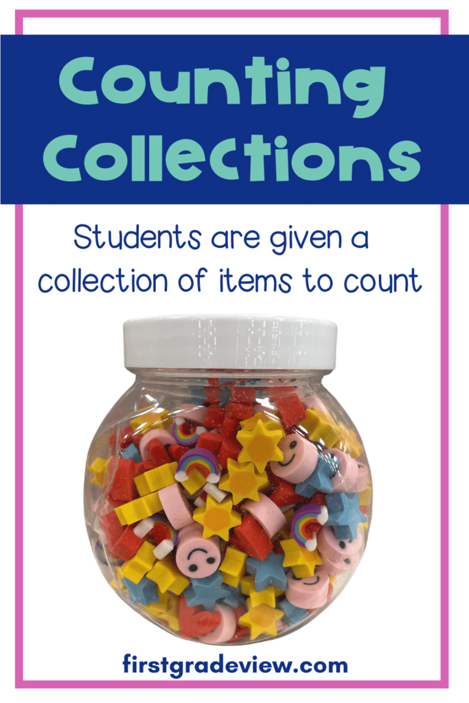Image of mini erasers used for counting collections