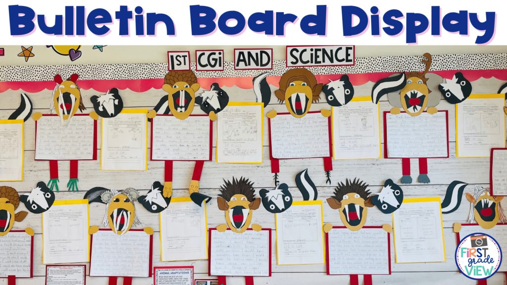 Image of a math and science classroom bulletin board.
