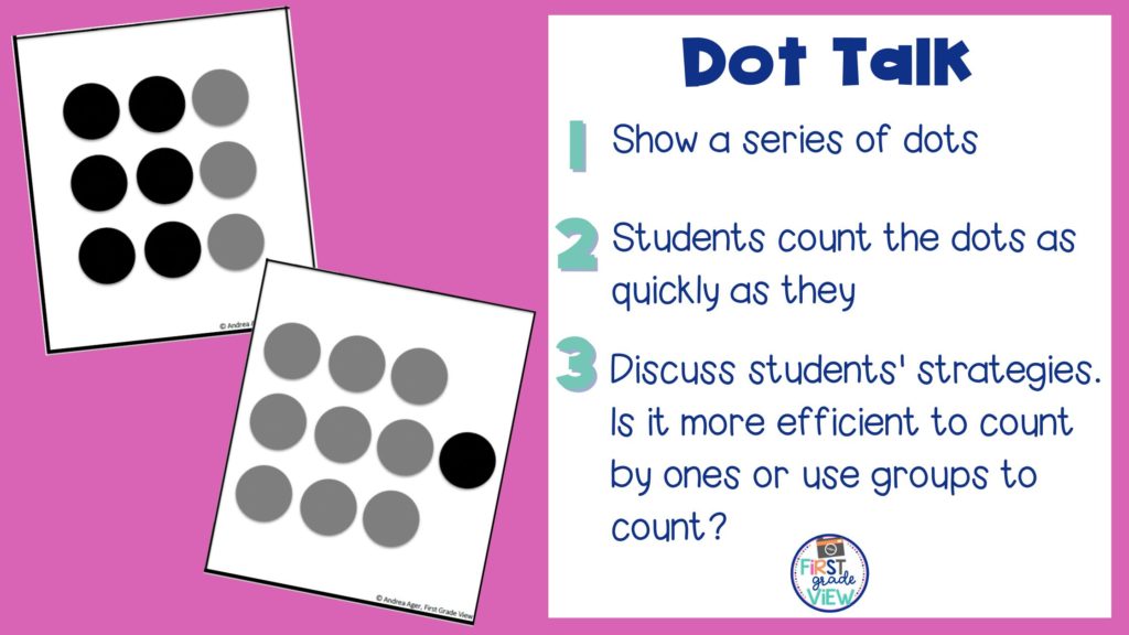 Image of dot talk cards and instructions on how to use them