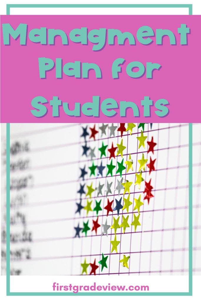 Image of a student sticker chart. 