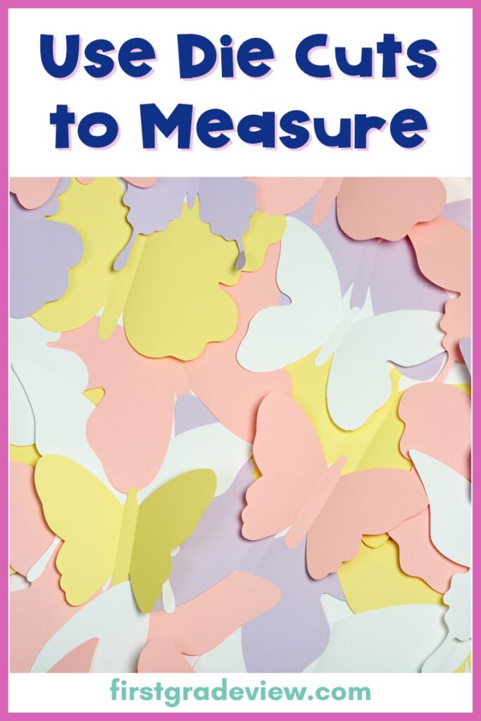 Image of butterfly cut outs that students can use for measurement activities. 